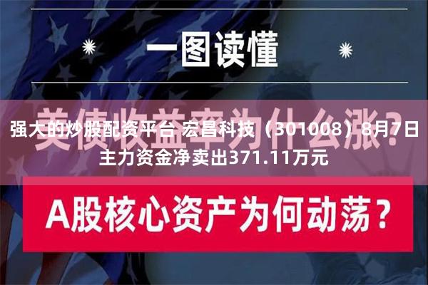 强大的炒股配资平台 宏昌科技（301008）8月7日主力资金净卖出371.11万元