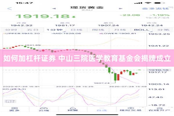 如何加杠杆证券 中山三院医学教育基金会揭牌成立