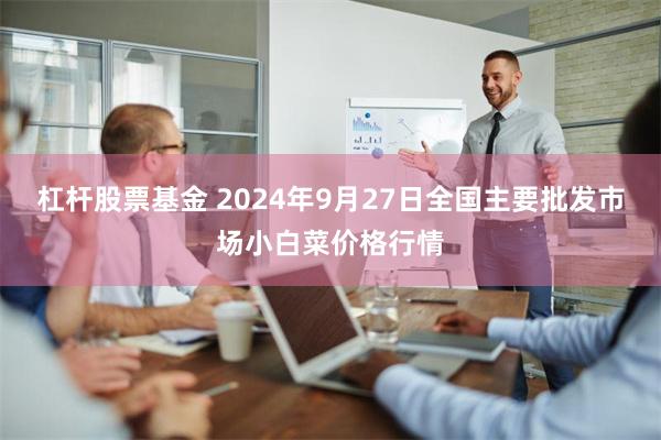 杠杆股票基金 2024年9月27日全国主要批发市场小白菜价格行情