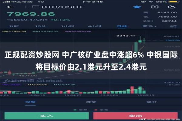 正规配资炒股网 中广核矿业盘中涨超6% 中银国际将目标价由2.1港元升至2.4港元