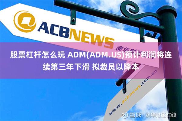 股票杠杆怎么玩 ADM(ADM.US)预计利润将连续第三年下滑 拟裁员以降本